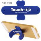 100 PCS Touch-u One Touch Universal Silicone Stand Holder(Dark Blue) - 1
