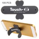 100 PCS Touch-u One Touch Universal Silicone Stand Holder(Grey) - 1