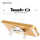100 PCS Touch-u One Touch Universal Silicone Stand Holder(White) - 1