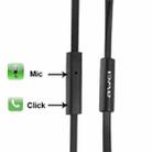 Awei ES600i Noodle Style 3.5mm Universal Headset with Hear Speaker Control & Microphone for iPhone / iPad / iPod touch, Galaxy SIV / SIII / Note II / Premier, Nokia Lumia Series, LG Optimus Series, HTC / Motorola / Sony Xperia Series etc.(Black) - 3