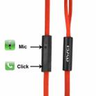 Awei ES600i Noodle Style 3.5mm Universal Headset with Hear Speaker Control & Microphone for iPhone / iPad / iPod touch, Galaxy SIV / SIII / Note II / Premier, Nokia Lumia Series, LG Optimus Series, HTC / Motorola / Sony Xperia Series etc.(Red) - 3