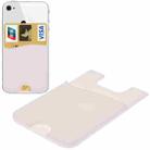 Smart Wallet Silicone Card Holder for iPhone Series(White) - 1