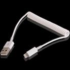 USB Sync Data / Charging Coiled Cable for iPhone, iPad(White) - 1