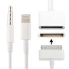 8 Pin Audio Adapter, Not Support iOS 10.3.1 or Above Phone(White) - 1