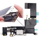 Original Version Tail Connector Charger Flex Cable + Headphone Audio Jack Ribbon Flex Cable for iPhone 5S(White) - 1
