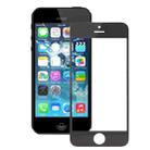 Front Screen Outer Glass Lens(Black) for iPhone 5S  - 1