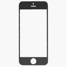 Front Screen Outer Glass Lens(Black) for iPhone 5S  - 3