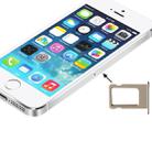 Original SIM Card Tray Holder for iPhone 5S(Gold) - 1