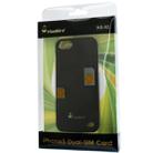 3 in 1 (Kiwibird Q-SIM Dual SIM Card Multi-SIM Card + Plastic Case + Tray Holder) for iPhone 5S(Black) - 8