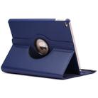 360 Degree Rotation Litchi Texture Flip Leather Case with 2 Gears Holder for iPad Air 2(Dark Blue) - 1
