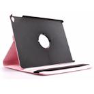 360 Degree Rotation Litchi Texture Flip Leather Case with 2 Gears Holder for iPad Air 2(Pink) - 5