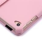 360 Degree Rotation Litchi Texture Flip Leather Case with 2 Gears Holder for iPad Air 2(Pink) - 7