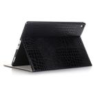 Crocodile Texture Horizontal Flip Leather Case with Holder & Card Slots & Wallet for iPad Air 2(Black) - 5