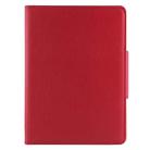 For iPad Air 2 Bluetooth Keyboard Litchi Texture Tablet Case with Holder and Sleep Function(Red) - 2