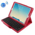 For iPad Air 2 Bluetooth Keyboard Litchi Texture Tablet Case with Holder and Sleep Function(Red) - 4