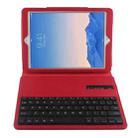 For iPad Air 2 Bluetooth Keyboard Litchi Texture Tablet Case with Holder and Sleep Function(Red) - 5