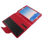 For iPad Air 2 Bluetooth Keyboard Litchi Texture Tablet Case with Holder and Sleep Function(Red) - 6