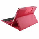 For iPad Air 2 Bluetooth Keyboard Litchi Texture Tablet Case with Holder and Sleep Function(Red) - 7