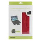 For iPad Air 2 Bluetooth Keyboard Litchi Texture Tablet Case with Holder and Sleep Function(Red) - 9