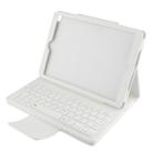 For iPad Air 2 / iPad 6 Bluetooth Keyboard Litchi Texture Tablet Case with Holder and Sleep/Wake-up Function(White) - 3