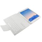 For iPad Air 2 / iPad 6 Bluetooth Keyboard Litchi Texture Tablet Case with Holder and Sleep/Wake-up Function(White) - 6