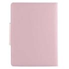 For iPad Air 2 Bluetooth Keyboard Litchi Texture Tablet Case with Holder and Sleep Function(Pink) - 2