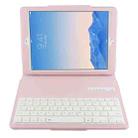For iPad Air 2 Bluetooth Keyboard Litchi Texture Tablet Case with Holder and Sleep Function(Pink) - 5