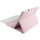 For iPad Air 2 Bluetooth Keyboard Litchi Texture Tablet Case with Holder and Sleep Function(Pink) - 7