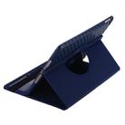 360 Degree Rotation Smart Cover Leather Case with Holder & Card Slots for iPad Air 2 / iPad 6(Dark Blue) - 1