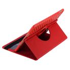 360 Degree Rotation Smart Cover Leather Case with Holder & Card Slots for iPad Air 2 / iPad 6(Red) - 1