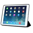 3-fold Naturally Treated Smart Leather Case with Sleep / Wake-up Function & Holder for iPad Air 2(Black) - 5