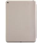 3-fold Naturally Treated Smart Leather Case with Sleep / Wake-up Function & Holder for iPad Air 2(Grey) - 3