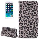 Leopard Print Pattern Horizontal Flip Leather Case with Card Slots and Holder for iPhone 6 & 6S(Grey) - 1