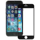 Front Screen Outer Glass Lens for iPhone 6(Black) - 1
