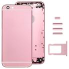 5 in 1 for iPhone 6 (Back Cover + Card Tray + Volume Control Key + Power Button + Mute Switch Vibrator Key) Full Assembly Housing Cover(Pink) - 1