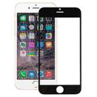 Front Screen Outer Glass Lens for iPhone 6(Black) - 1