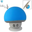 Mushroom Shape Bluetooth Speaker with Suction Holder(Blue) - 1