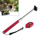 3 in 1 Kit Monopod + Phone Holder Clip + Bluetooth Remote Shutter, Max Length: 1.02m, for iPhone, Samsung, HTC, LG, Sony, Huawei, Lenovo, Xiaomi and other Smartphones(Red) - 1