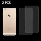 2 PCS for iPhone 6 / 6S 0.26mm Explosion-proof Back Screen Protector Tempered Glass Film - 1
