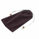 Universal Leisure Cotton Flock Cloth Carry Bag with Lanyard for iPhone 6 / Galaxy S6 / S5 / G900 / S IV / i9500 / SIII / i9300(Coffee) - 2