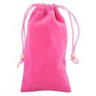 Universal Leisure Cotton Flock Cloth Carry Bag with Lanyard for iPhone 6 / Galaxy S6 / S5 / G900 / S IV / i9500 / SIII / i9300(Pink) - 1