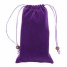 Universal Leisure Cotton Flock Cloth Carry Bag with Lanyard for iPhone 6 / Galaxy S6 / S5 / G900 / S IV / i9500 / SIII / i9300(Purple) - 1