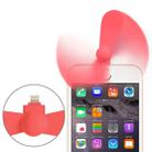 8 Pin Mini Phone Fan, Diameter: 3.5 inch(Red) - 1