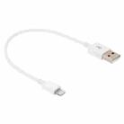 8 Pin to USB 2.0 Data / Charger Cable, CableLength: 20cm(White) - 1