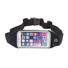 Waterproof Sports Waist Bag Pouch with Earphone Hole for iPhone 6 & 6s(Black) - 2