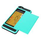 Blade PC + TPU Combination Case with Card Slot for iPhone 6(Blue) - 1