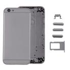 6 in 1 for iPhone 6 (Back Cover + Card Tray + Volume Control Key + Power Button + Mute Switch Vibrator Key + Sign) Full Assembly Housing Cover(Grey) - 1