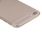 6 in 1 for iPhone 6 (Back Cover + Card Tray + Volume Control Key + Power Button + Mute Switch Vibrator Key + Sign) Full Assembly Housing Cover(Gold) - 4
