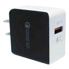 319 Single QC3.0 USB Port Charger Travel Charger, US Plug(White) - 1