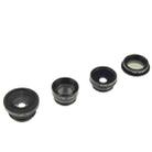 F-018 5 in 1 Universal 180 Degree Fisheye Lens + Macro Lens + 0.65X Wide Lens + CPL Lens + 2X Telephoto Lens with Clip, For iPhone, Galaxy, Sony, Lenovo, HTC, Huawei, Google, LG, Xiaomi, other Smartphones(Black) - 2